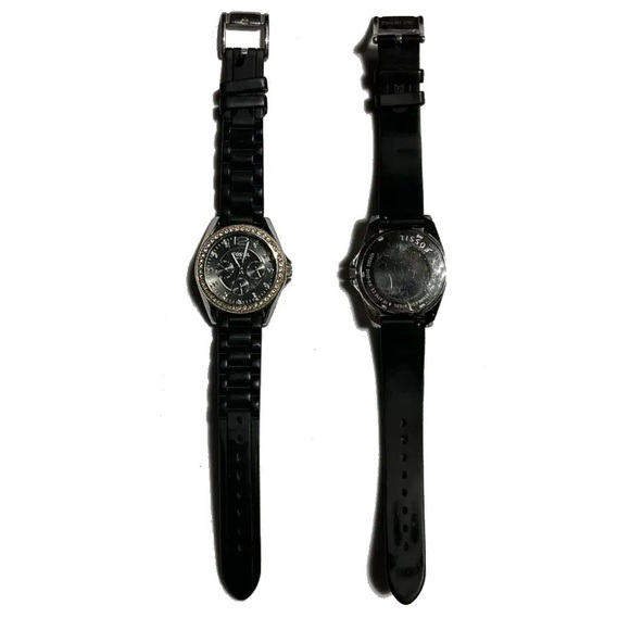 Fossil black jelly diamond dial stainless steel analog watch! - Picture 14 of 17